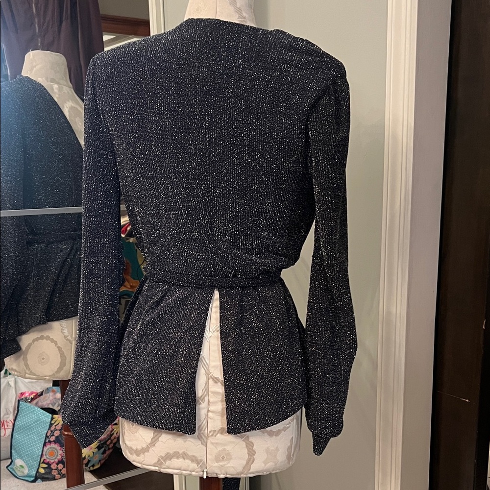 NWOT!!! BCBGeneration Black Metallic Cardigan‎ - Picture 6 of 9
